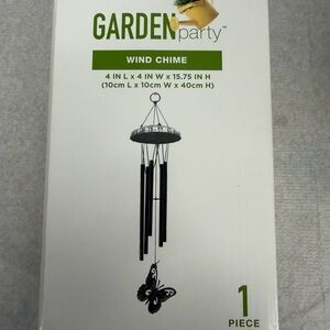 Garden Party Wind Chime with Butterfly